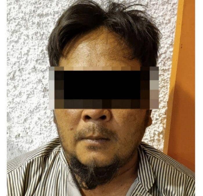 Tampang EM alias Masdar, pelaku penggelapan 5 ekor sapi milik bosnya. (Dok. Polres Way Kanan).