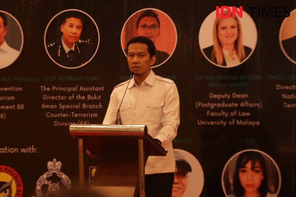 Kasubit Kontra Naratif Dit Cegah Densus 88 Anti Teror Polri, AKBP Mayndra Eka Wardhana. (IDN Times/Larasati Rey)