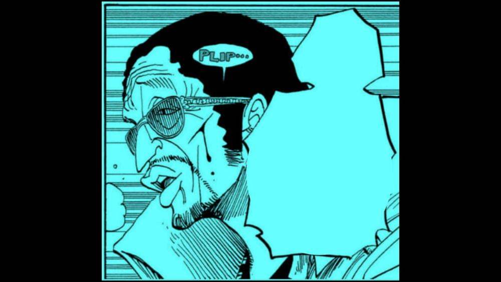 Kizaru dilukai Rayleigh. (Dok. Shueisha/One Piece)