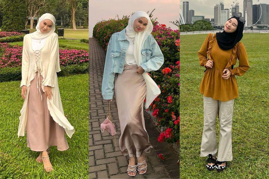 14 OOTD Earth Tone ala Astri Ratnasari, Vibe-nya Kalem Banget!