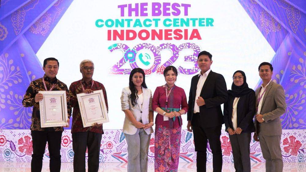 PT Pegadaian borong 5 penghargaan di  ajang The Best Contact Center Indonesia 2023 yang diselenggarakan Indonesia Contact Center Association (ICCA) yang digelar di Jakarta, Selasa (26/9). (dok. Pegadaian)