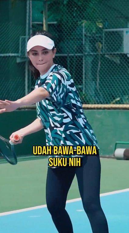 potret Ibnu Jamil dan Ririn latihan tenis (instagram.com/radotvalent)