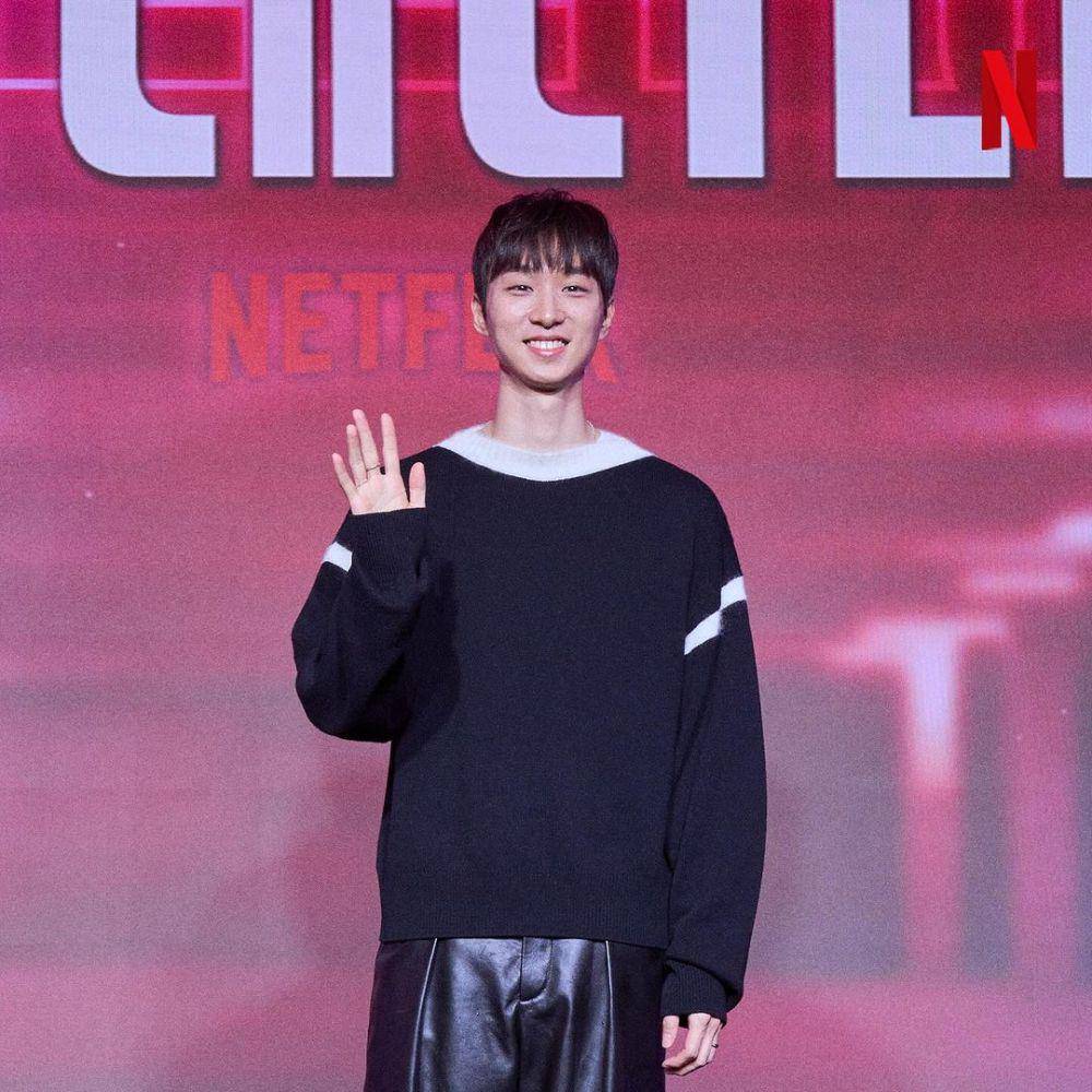 Sutradara Lee Chung Hyun saat konferensi pers film Ballerina (instagram.com/netflixkr)