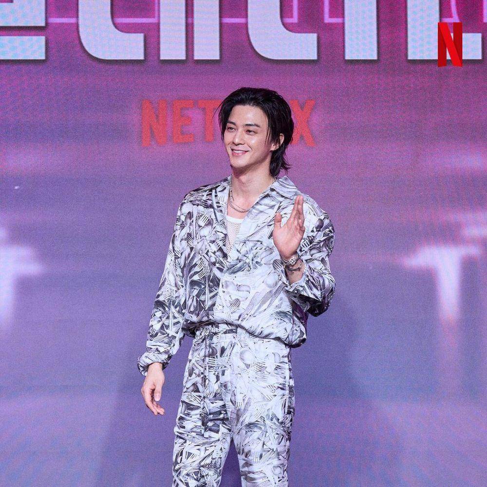 Kim Ji Hoon saat konferensi pers film Ballerina (instagram.com/netflixkr)