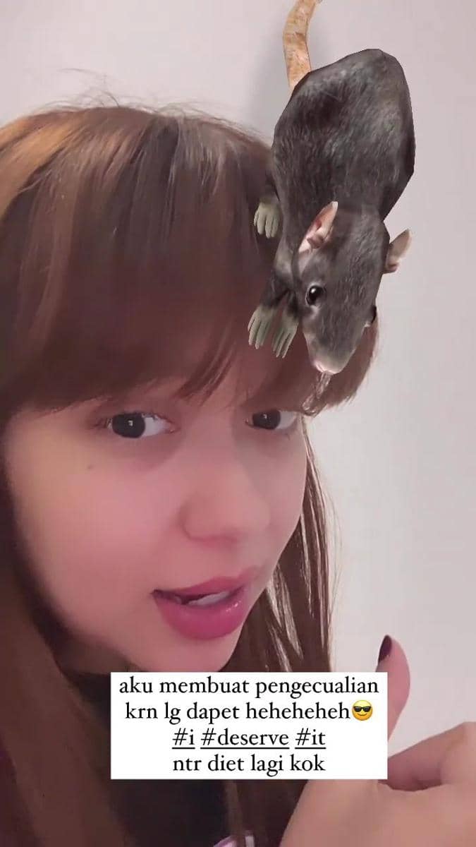 jawaban Rebecca Klopper soal diet dan olahraga (instagram.com/rklopperr)