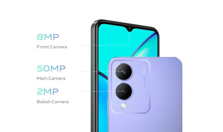 infografik kamera belakang dan depan vivo Y17s (vivo.com)