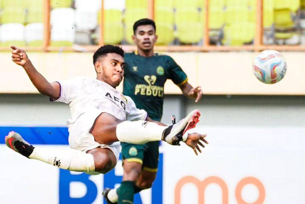 Persik Kediri saat menghadapi Persikabo 1973 pada putaran pertama Liga 1 Indonesia 2023/2024. (instagram.com/persikfcofficial)