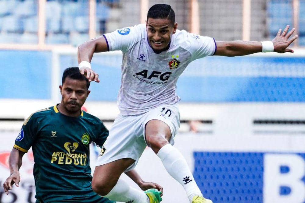 Persik Kediri saat menghadapi Persikabo 1973 pada putaran pertama Liga 1 Indonesia 2023/2024. (instagram.com/persikfcofficial)