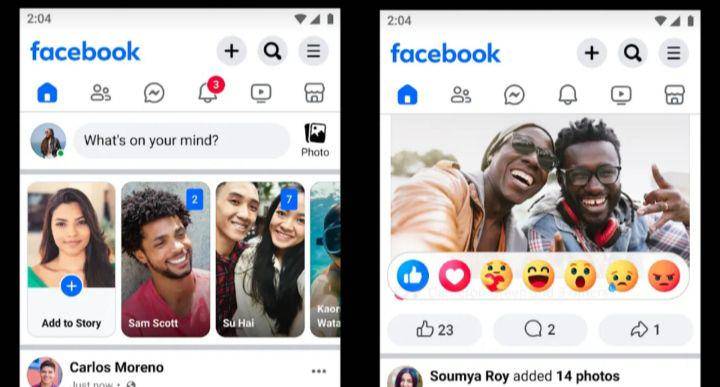tampilan Facebook Lite (play.google.com)