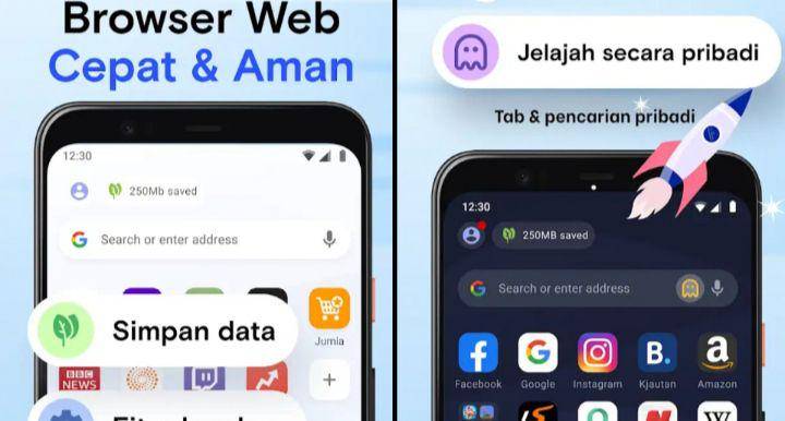 tampilan Opera Mini (play.google.com)