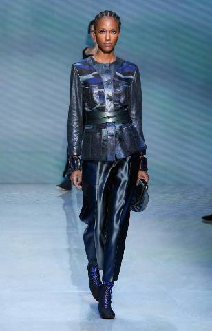 koleksi Giorgio Armani di Milan Fashion Week Spring Summer 2024 (Launchmetrics.com/spotlight)