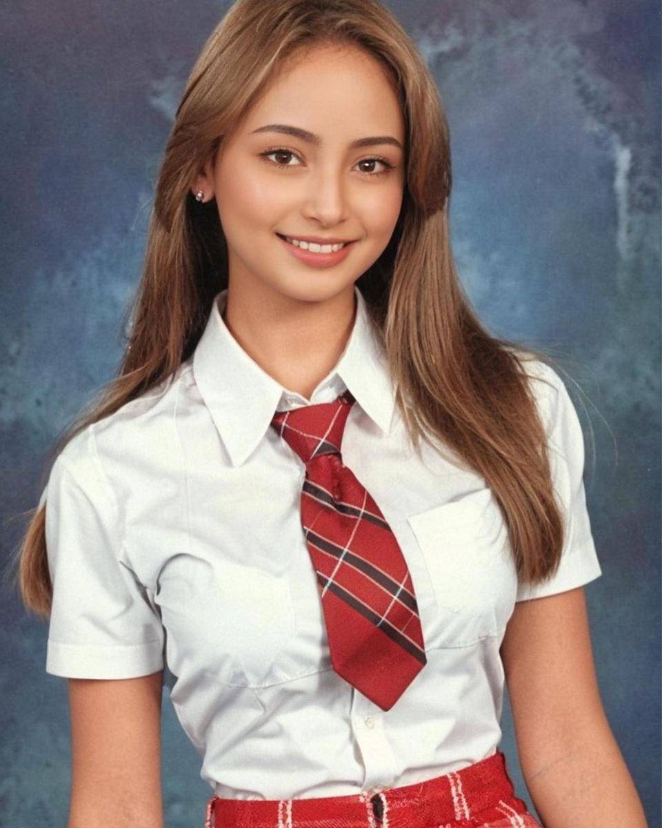 foto buku tahunan Valerie Tifanka versi AI (instagram.com/valtifanka)