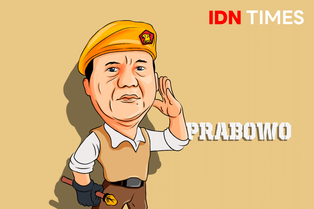 Karikatur Prabowo Subianto. (IDN Times/ Agung Sedana)