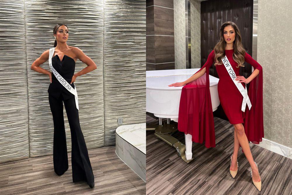 7 Outfit Deep Interview Finalis Miss USA 2023, Tampil Memukau!
