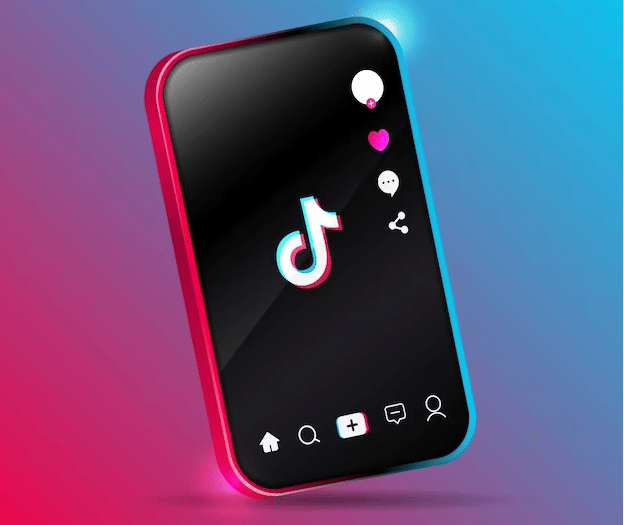 ilustrasi handphone, TikTok (freepik)