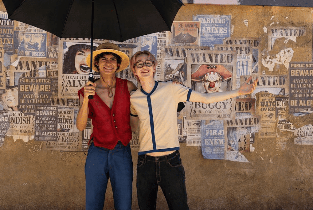 Inaki Godoy bersama Morgan Davies (dok. Netflix/One Piece)