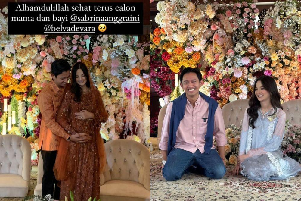 10 Momen Pengajian 4 Bulanan Sabrina Anggraini, Sekalian Gender Reveal