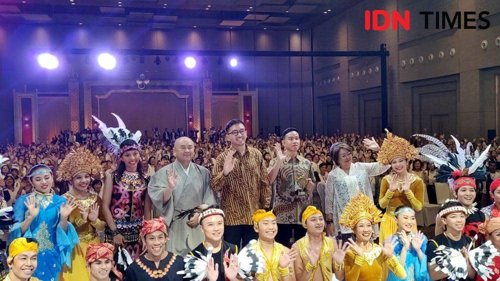Walikota Solo, Gibran Rakabuming Raka hadiri acara Wahana Negara Raharja. (IDN Times/Larasati Rey)