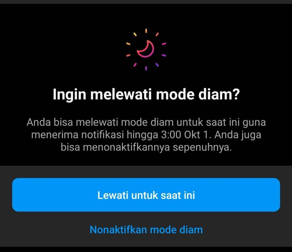 Ilustrasi menonaktifkan mode senyap Instagram. Dok pribadi/Reyvan Maulid