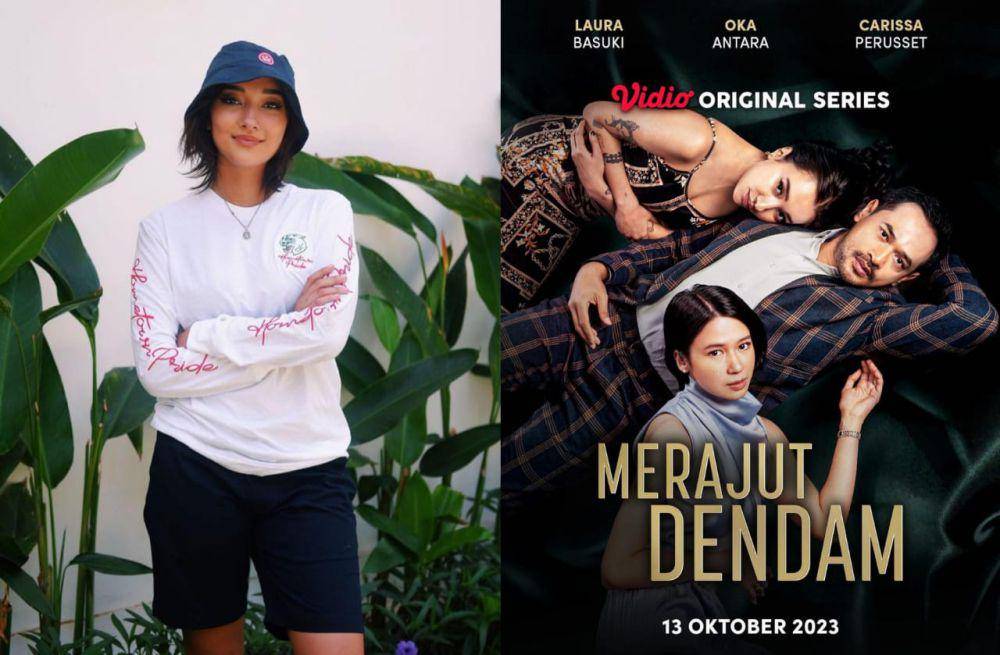 Aktor Lawan main Carissa Perusset (instagram.com/carissaperusset | dok. Sky Films / Merajut Dendam)