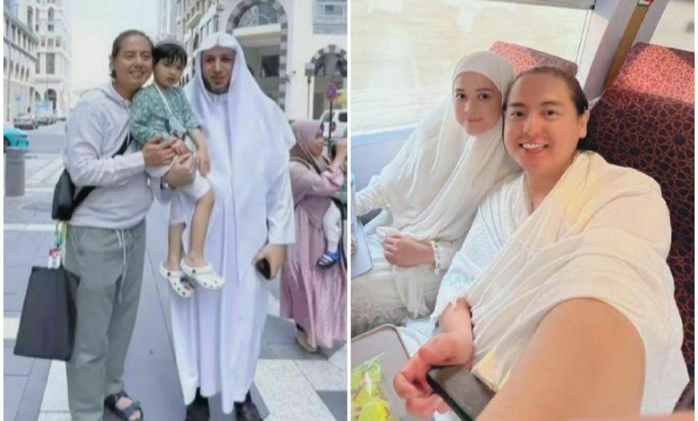 9 Potret Umrah Roger Danuarta, Ketemu Syeikh Ahmad Al Misry