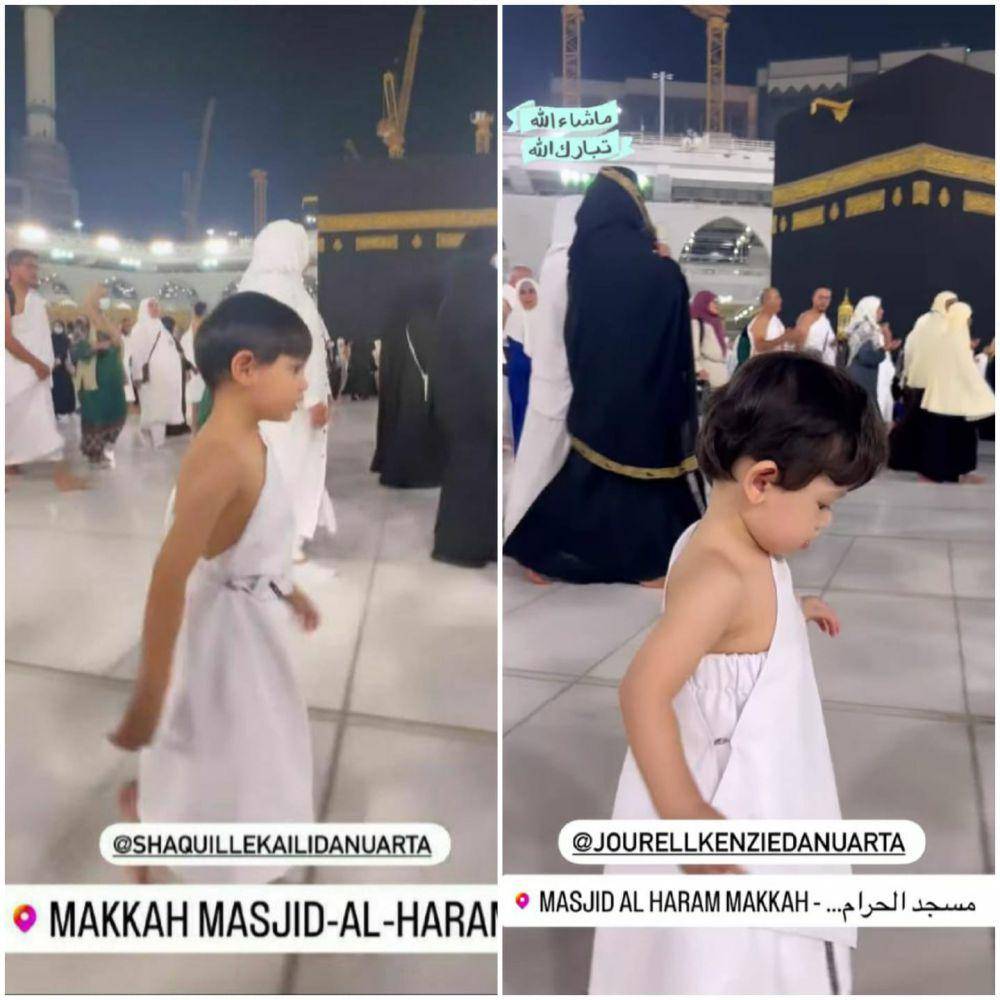potret umrah Roger Danuarta bareng anak (instagram.com/cutratumeyriska)