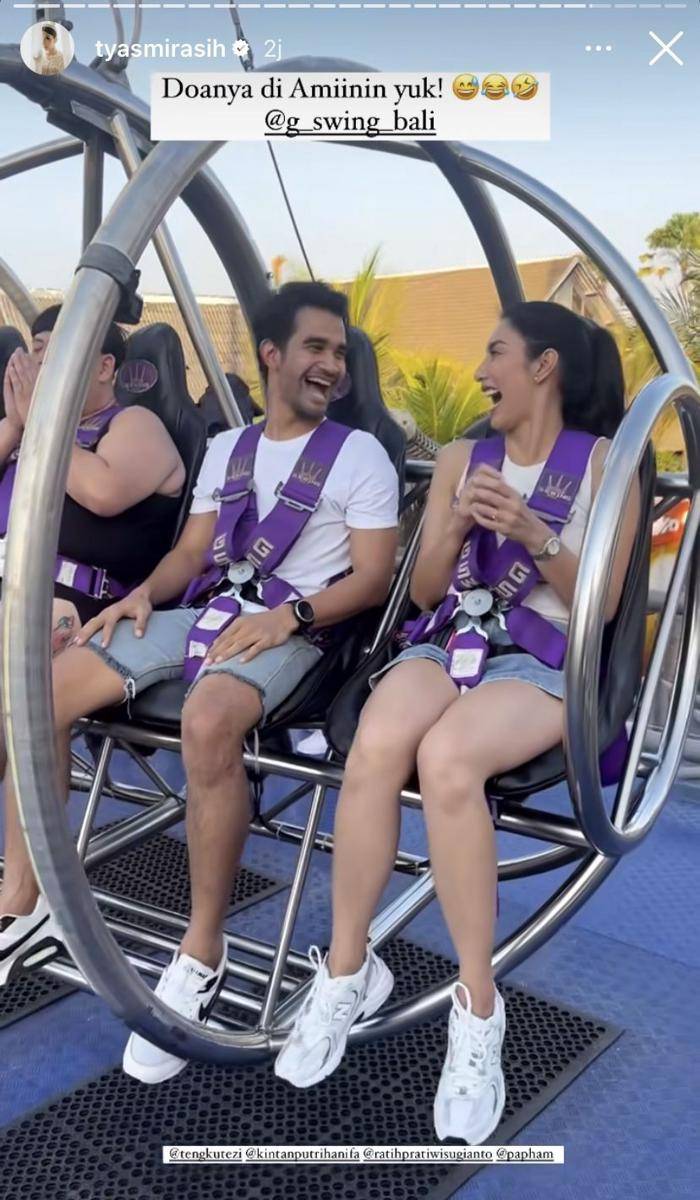 potret honeymoon Tyas Mirasih dan Tengku Tezi (Instagram.com/tyasmirasih)