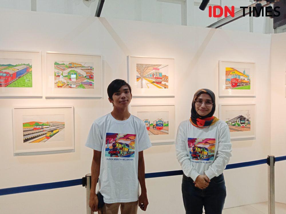 Rayaka, Seniman Anak Berkebutuhan Khusus Gelar Pameran di Stasiun Tugu