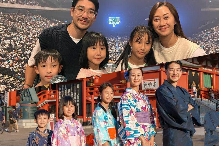 7 Potret Kimbab Family Liburan di Jepang, Nonton Konser SHINee
