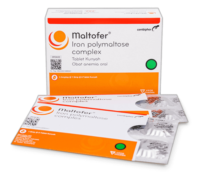 Maltofer tablet kunyah. (maltofer.combiphar.com)