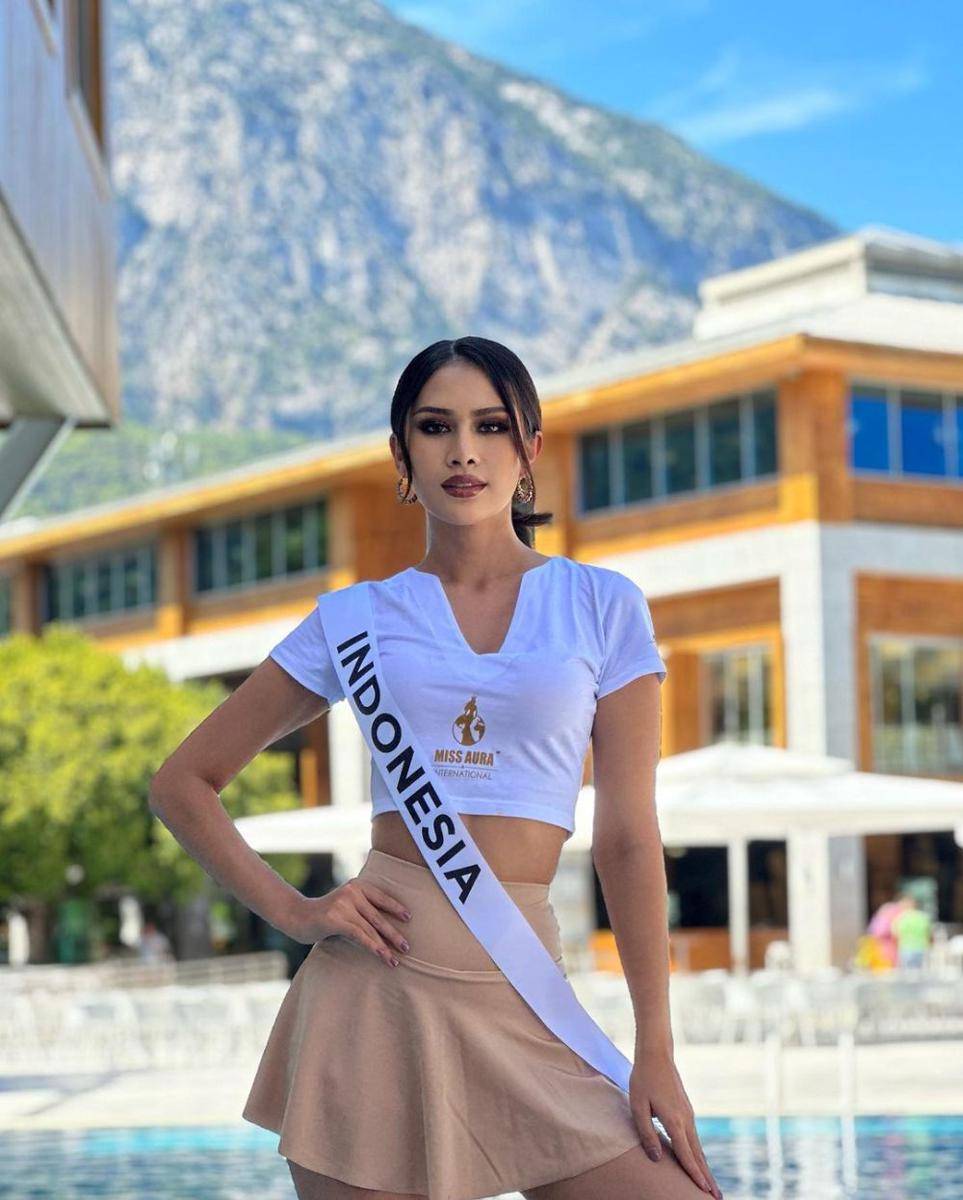 Potret Kompilasi Sahida Sheik di Ajang Miss Aura International 2023 (Instagram.com/sahidablla)