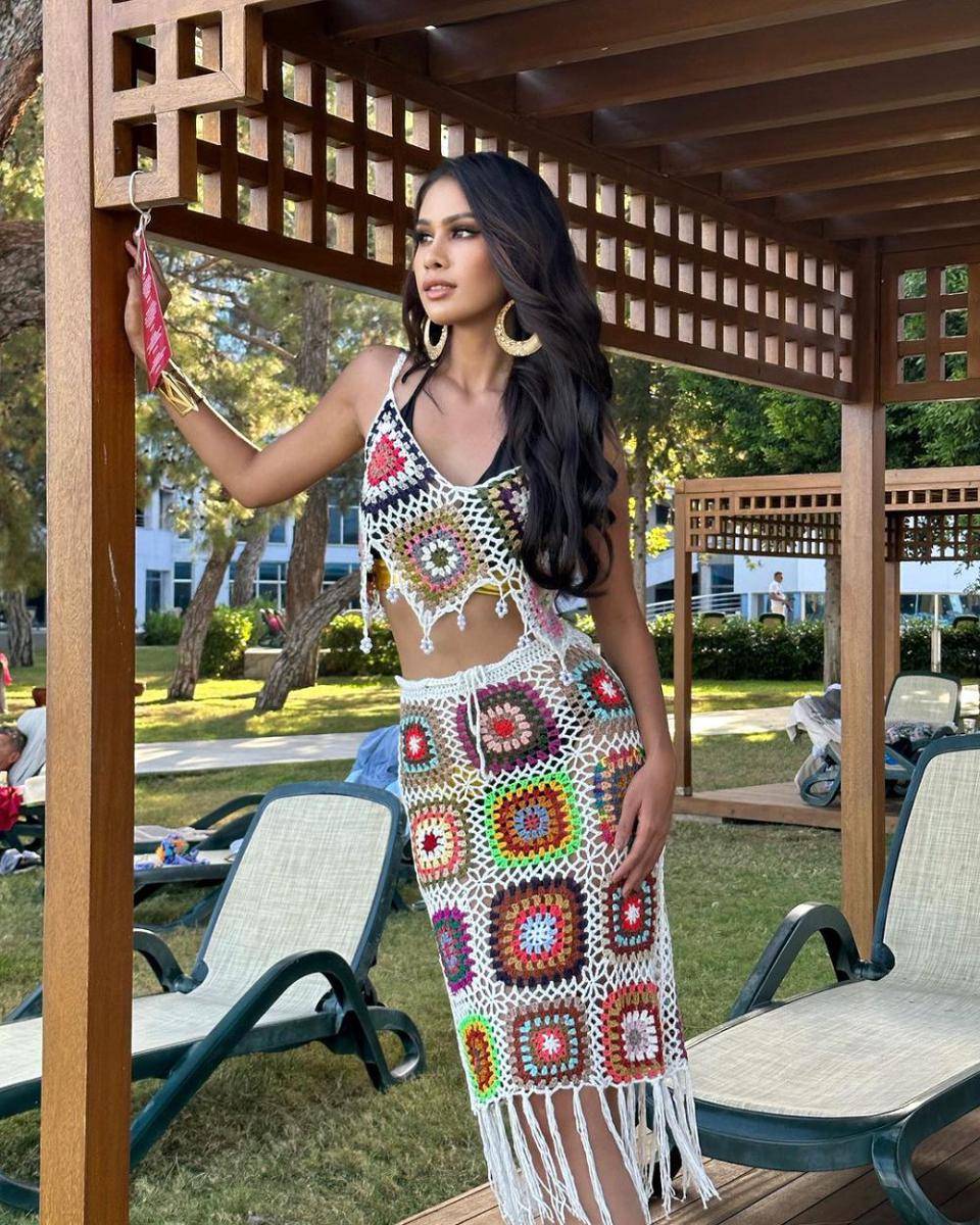 Potret Kompilasi Sahida Sheik di Ajang Miss Aura International 2023 (Instagram.com/sahidablla)