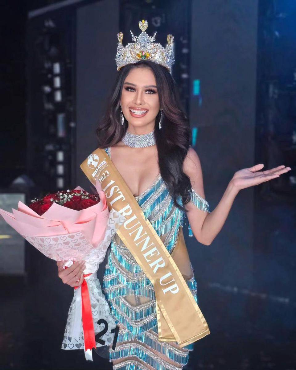 Potret Kompilasi Sahida Sheik di Ajang Miss Aura International 2023 (Instagram.com/yayasanduniamegabintang)