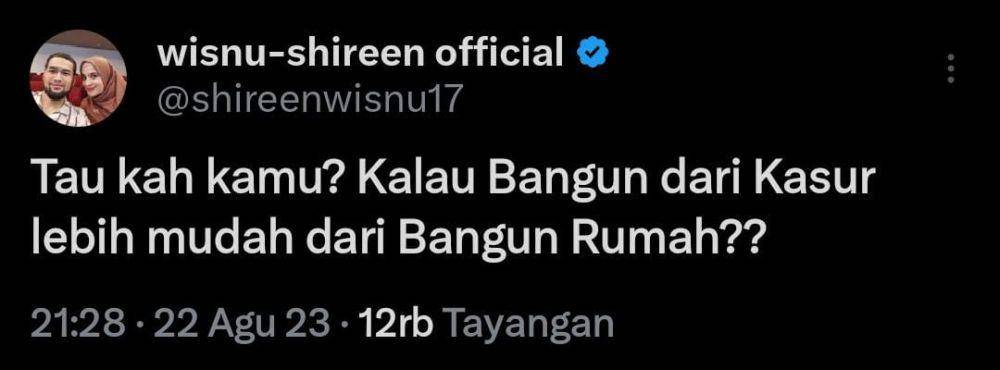 pertanyaan kocak ala Teuku Wisnu (x.com/shireenwisnu17)