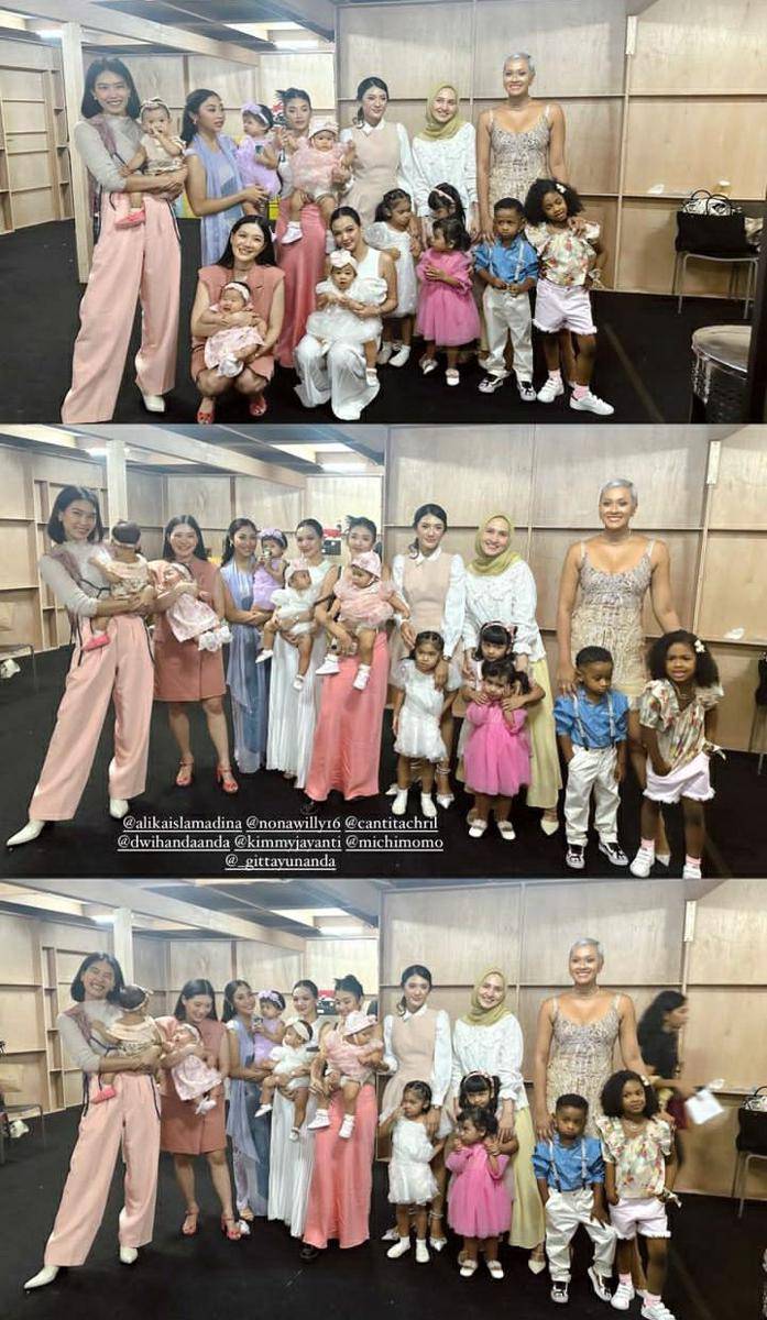 momen fashion show Akira dan Dom di Senayan City (instagram.com/anissaaziza)