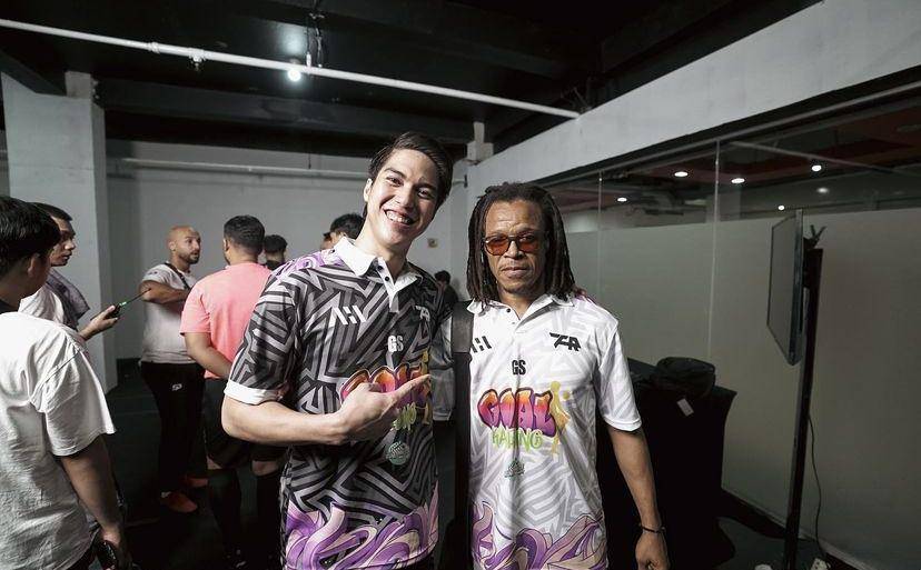 potret artis foto bareng Edgar Davids (Instagram.com/elelrumi)