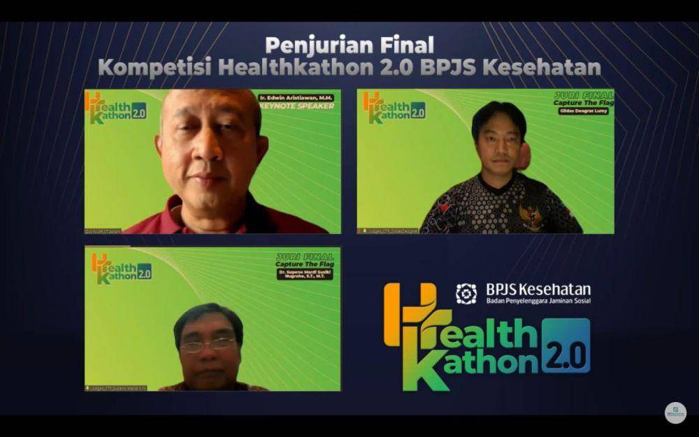 BPJS Kesehatan mengumumkan 9 pemenang terbaik dalam ajang Healthkathon BPJS Kesehatan tahun 2023. (Dok. BPJS Kesehatan)