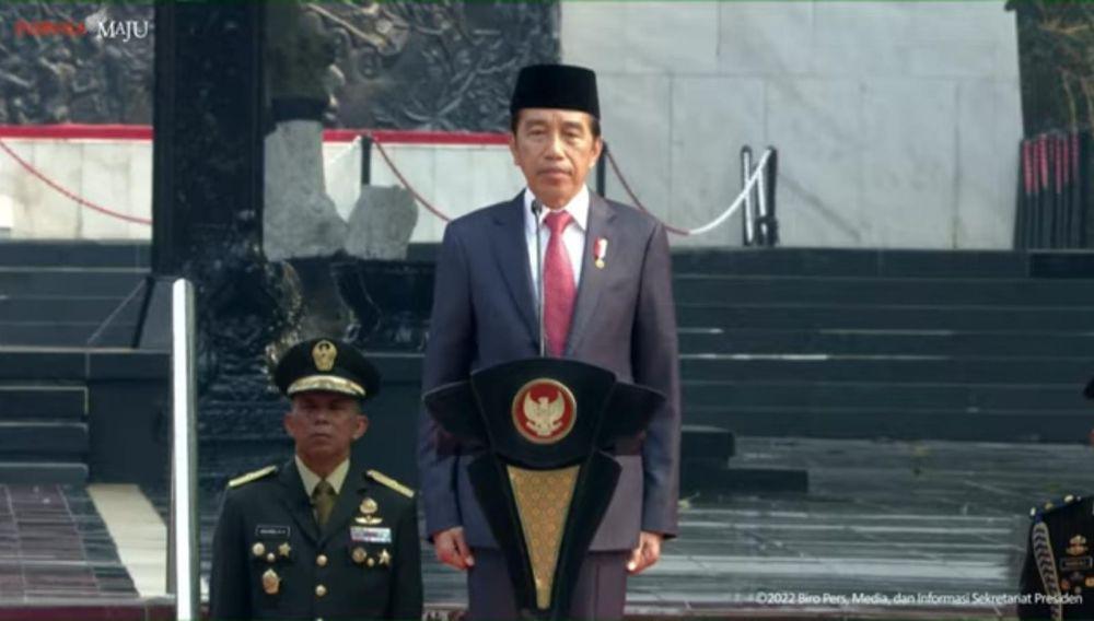 Jokowi Tinjau Sumur Lubang Buaya di Upacara Hari Kesaktian Pancasila