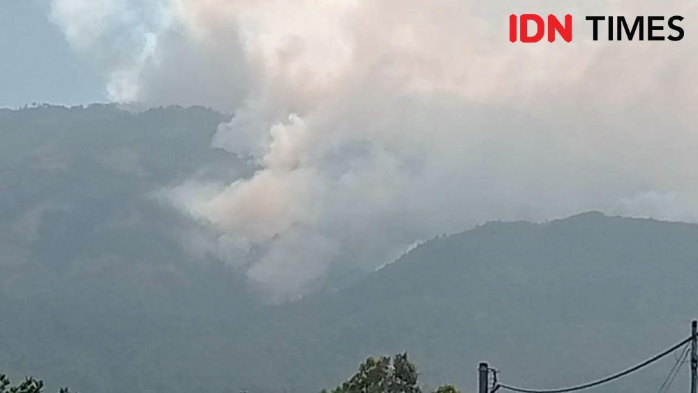 Karhutla Gunung Lawu, BPBD Ngawi Minta Bantuan Water Bombing