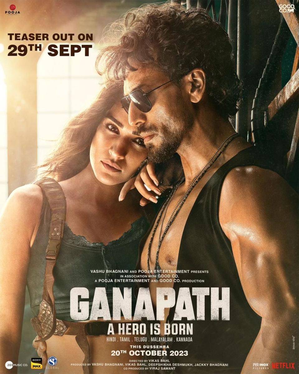 poster film Ganapath (instagram.com/pooja_ent)