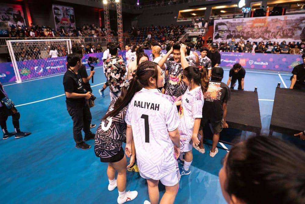 potret Aaliyah Massaid tanding futsal (instagram.com/aaliyah.massaid)