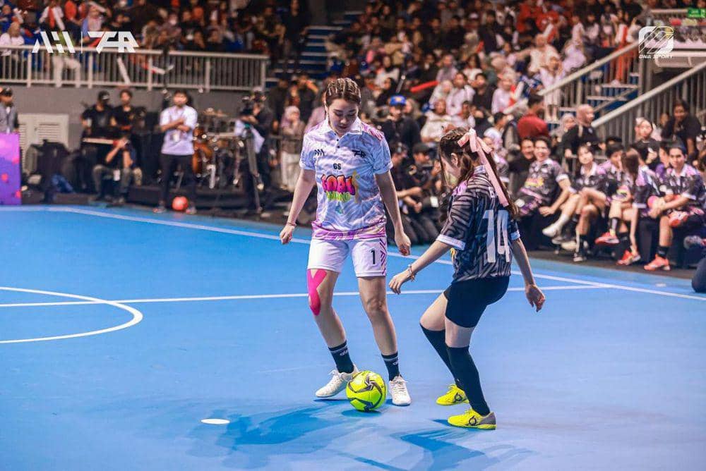 potret Aaliyah Massaid tanding futsal (instagram.com/aaliyah.massaid)