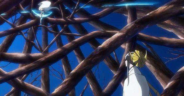 Ishida menembakkan Licht Regen ( Dok. Pierrot / Bleach: Thousand-Year Blood War )