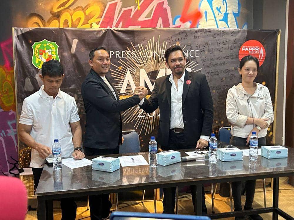 Konferensi pers Anugerah Musik Medan 2023 (Dok.Pappri Medan)