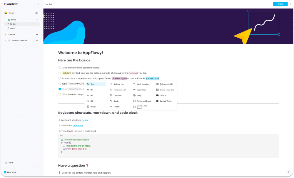 ilustrasi AppFlowy (appflowy.io)