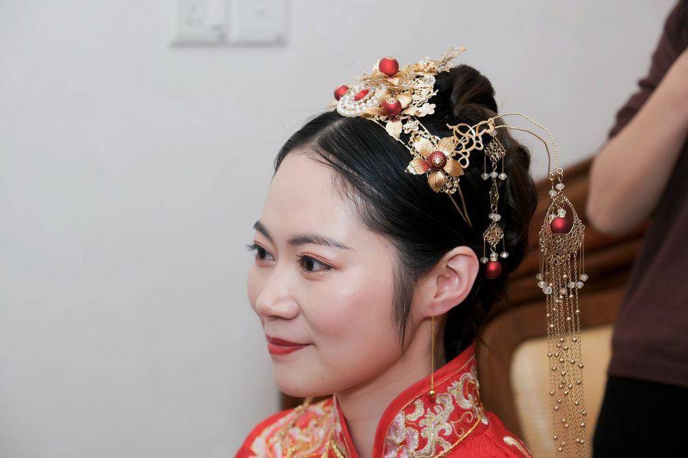 Ilustrasi pengantin peranakan (Pixabay/洪福生)