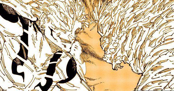 Sukuna dan Hajime dalam wujud terkuat ( Dok. Shueisha / Jujutsu Kaisen )