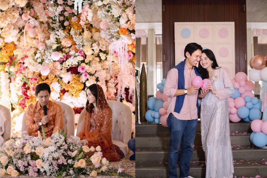 7 Dekorasi Pengajian 4 Bulanan Sabrina Anggraini, Nuansanya kalem!