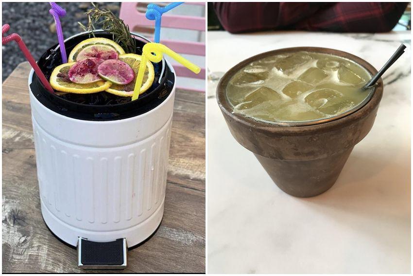 9 Potret Penyajian Minuman Paling Gak Masuk Akal, Pakai Tempat Sampah?
