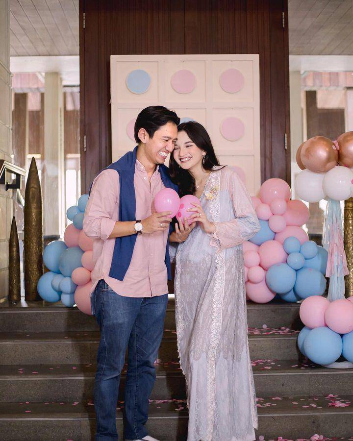 Dekorasi gender reveal Sabrina Anggraini Istri Belva Devara (instagram.com/sabrinaanggraini)